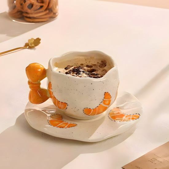 Porcelain Mug & Saucer
